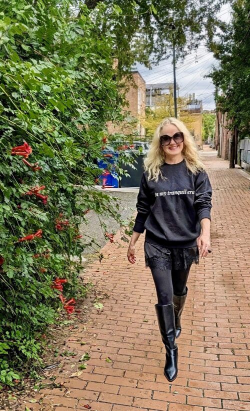In my tranquil era sweatshirt (white font)