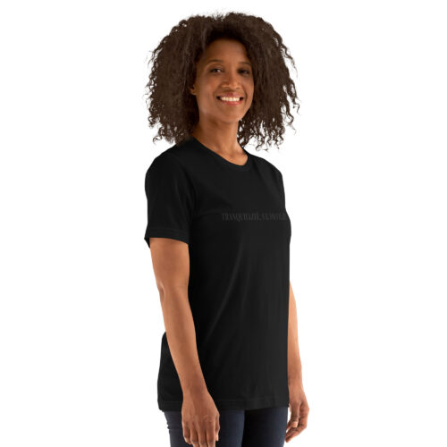 Tranquillité, S’il Vous Plaît tee (black font)